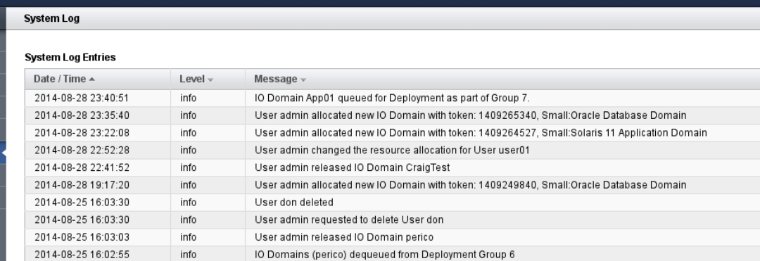 image:시스템 로그 화면을 보여주는 스크린샷입니다.