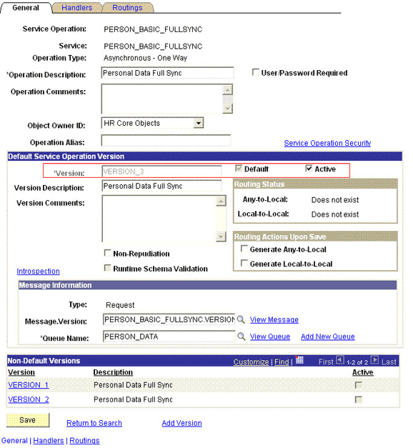 サービス操作のデフォルト・バージョンであるVERSION_3