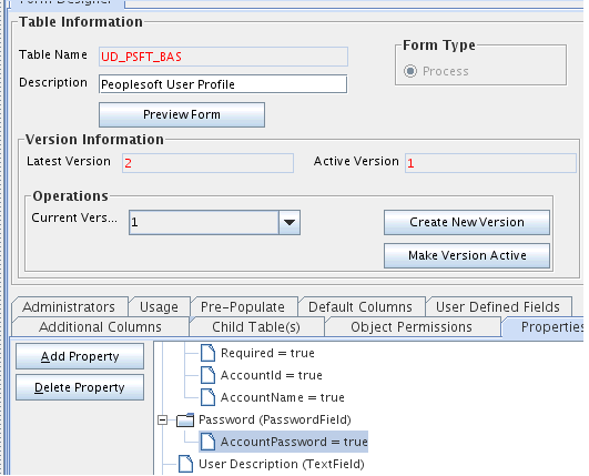 Passwordのプロパティ