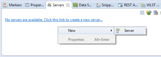 New Server Context Menu