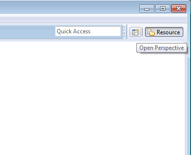 Open Perspective Button