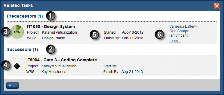 “相关任务”对话框