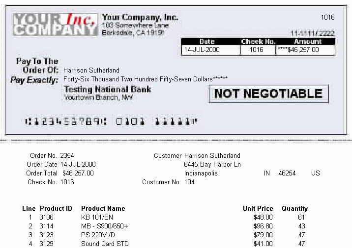 free payroll check printing template