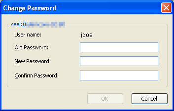 10g server change password dialog