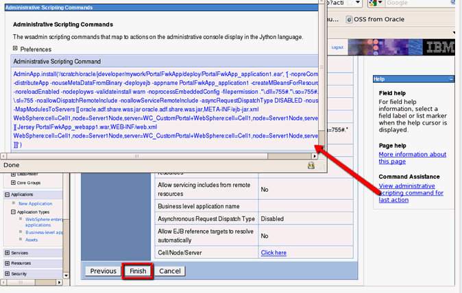 Viewing Deployment Scripting Commands