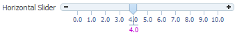 水平のinputSlider