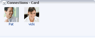 アイコン形式の「コネクション - カード」