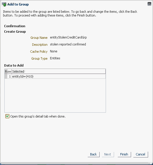 新規グループへの追加が示されています。