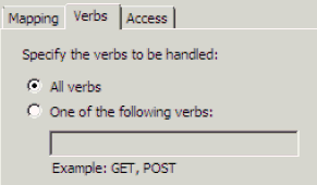 Surrounding text describes iis_cognos_verbs_tab.gif.
