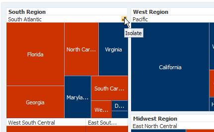 Treemap Isolate Icon