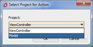 Select Project for Action