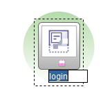 ビュー名をloginに変更