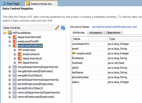 Data Control Registry