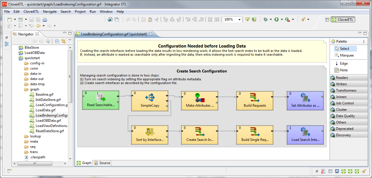 Integrator ETL user interface