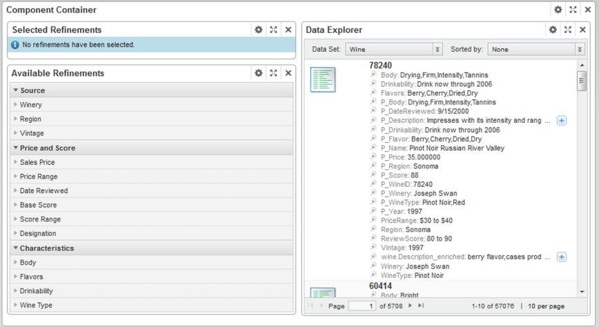 Component Container component