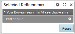 Refinement for a Boolean search