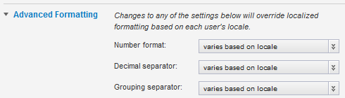 Advanced Formatting fields for a numeric attribute value