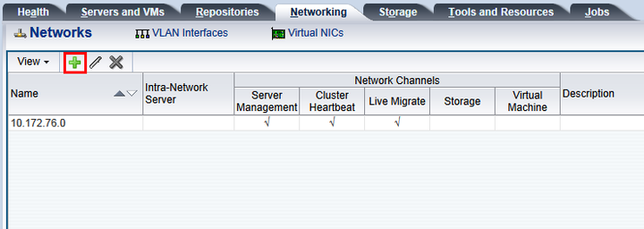 This figure shows the Networks tab displayed.