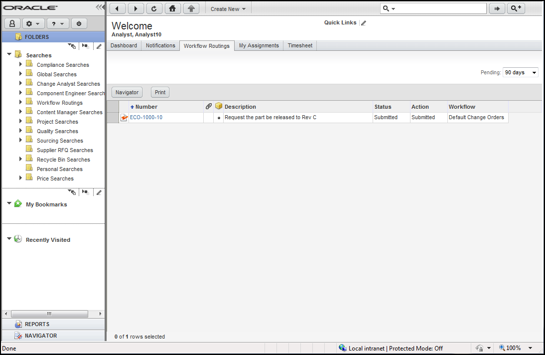 Screen capture of the Web Client home page
