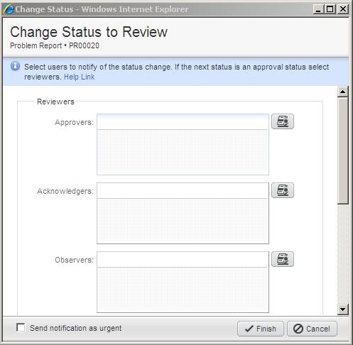 Change Status to Review