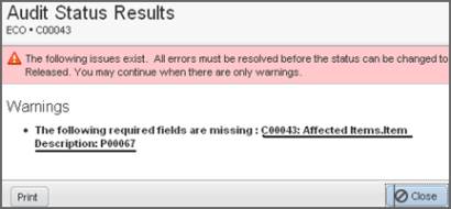 Audit Status Results