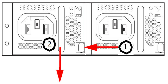 This diagram shows how to properly release the locking tab.