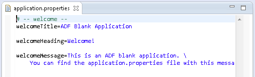 application.properties Bundle File