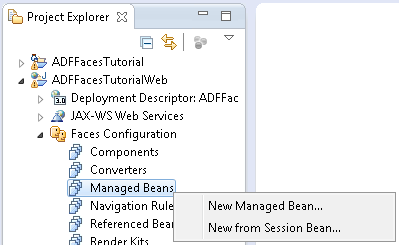 Create Managed Bean