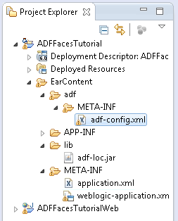 adf-config.xml in Project Explorer