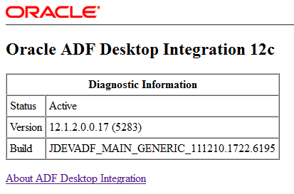 ADFデスクトップ統合のリモート・サーブレット・メッセージ