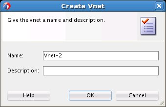 「Vnetの作成」ダイアログ