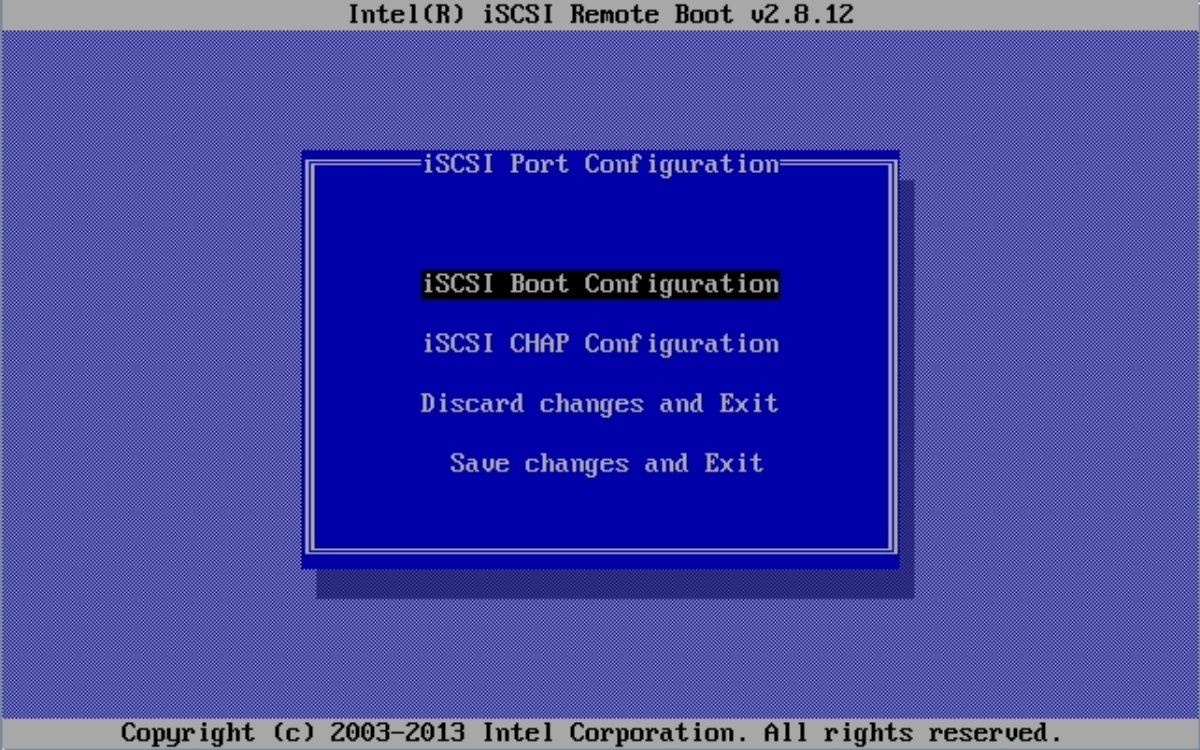 image:この図は、「iSCSI Port Configuration」画面を示しています。