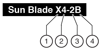 image:Nombre de producto del módulo de servidor Sun Blade X4-2B