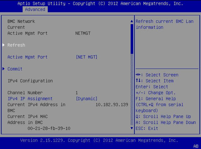 image:BIOS 設定ユーティリティー「Advanced」メニュー画面のスクリーンショット。
