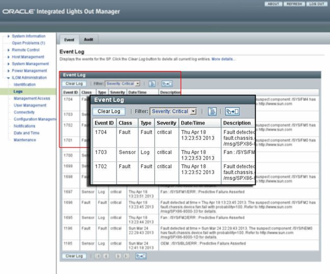 image:ソートオプションを表示する SEL のスクリーンショット。
