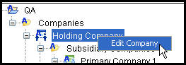 Edit Company Right-Click Option