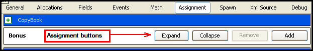 Assignment Pane Buttons