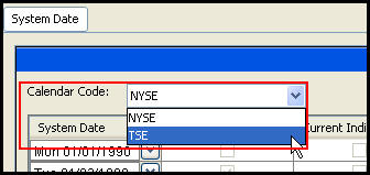 Calendar Codes on System Date File