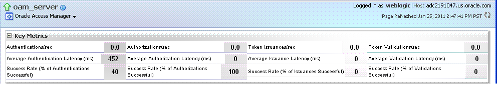 Key Metrics for OAM Server