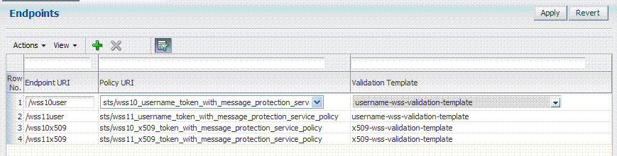 Default Endpoints