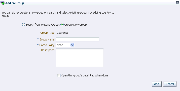 「グループに追加」ダイアログが示されています。