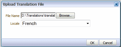 「翻訳ファイルのアップロード」ダイアログ