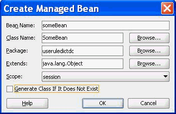 Bean名とスコープの指定