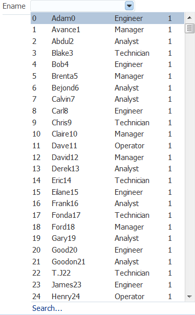 inputComboboxListOfValuesによりリストが表示される