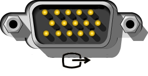 画像: ビデオ・ポートを示す図。