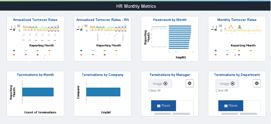 HR Monthly Metrics page