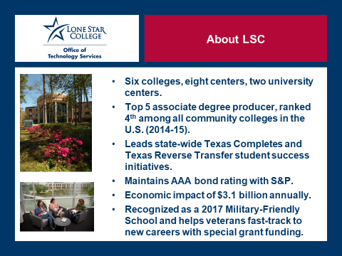 About Lone Star College slide 2