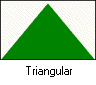 Triangular distribution icon
