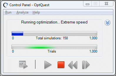 OptQuest 控制面板