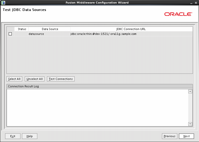 Configure JDBC Component Schema